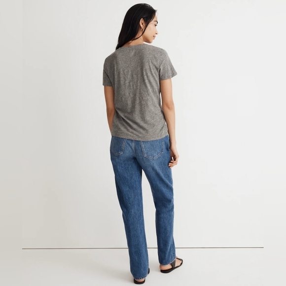 Madewell Whisper Cotton V-Neck Tee - Picture 3 of 7